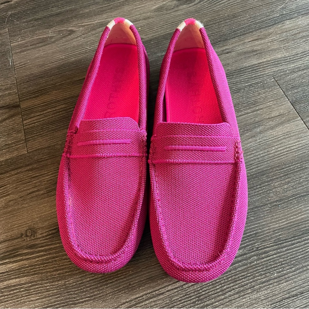Rothy's The Driver Slip On Loafer Raspberry Pink Size 9
